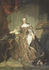 Louis Tocque Marie Leczinska Queen of France wife of Louis XV (mk05) France oil painting art